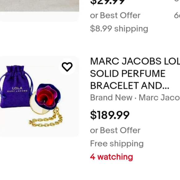 💕MARC JACOBS LOLA Bracelet & Perfume 🎁 NWT - Picture 7 of 7
